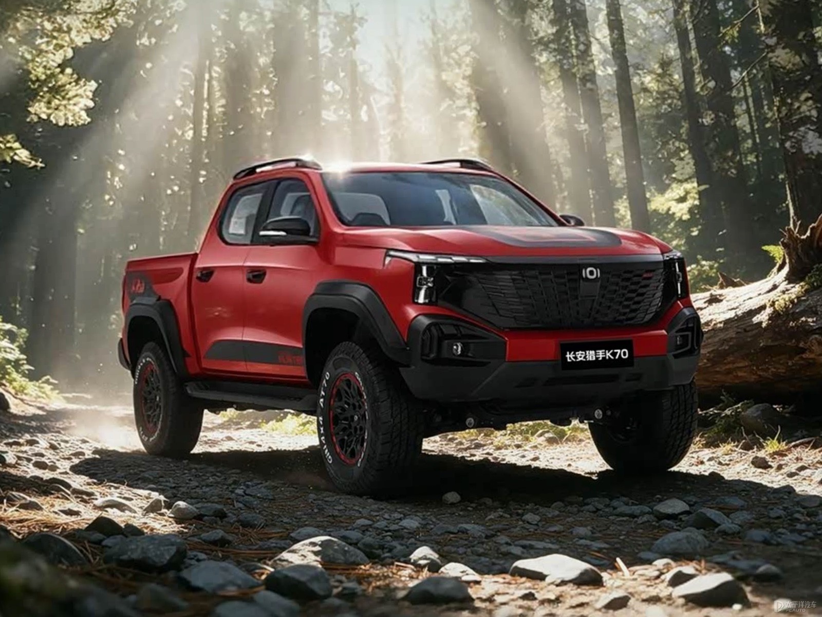 Changan Hunter K70, вид спереди три четверти