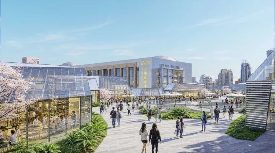 港务大厦原址建造的明珠广场规划效果图