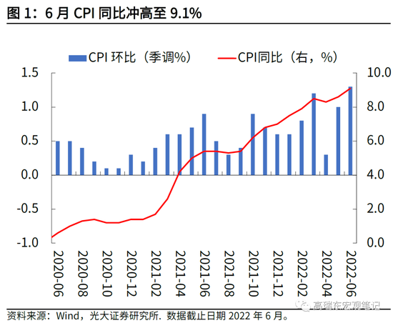 “高瑞东 陈嘉荔：美国6月通胀全面升温，加息预期迅速走高