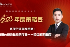 【新浪财经2023年度策略会】华创庞天一：环保行业年度策略: 聆听细分板块轮动的序曲——装备周期重启