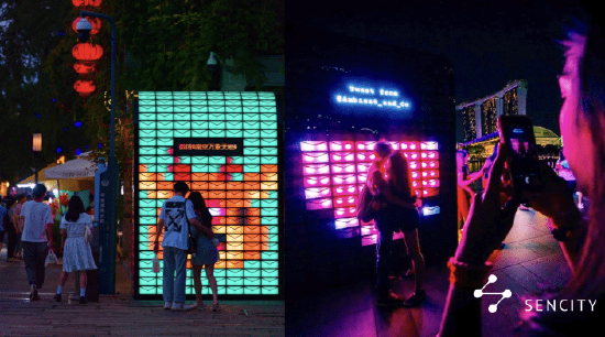图:Sencity的现象级交互艺术IP作品MailboX在世界各地
