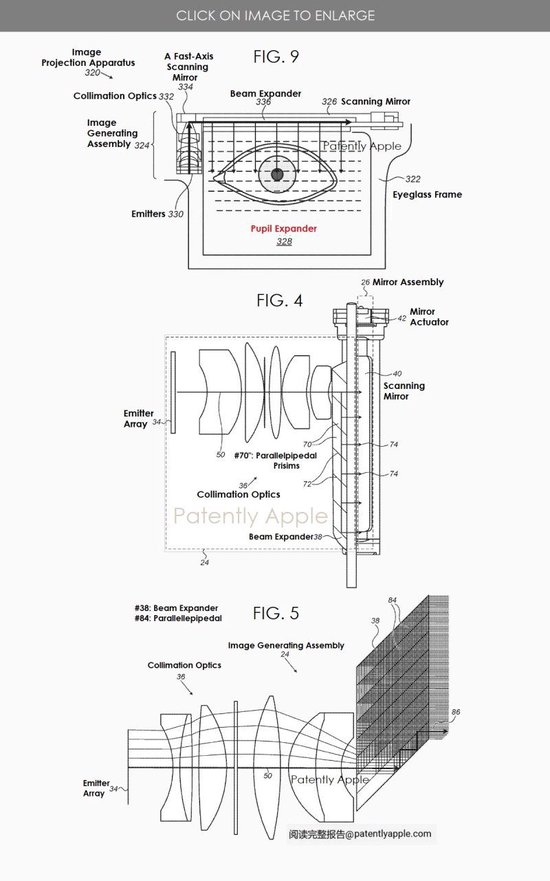 苹果智能眼镜新专利：涵盖基于扫描的序列瞳孔扩张技术