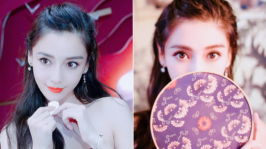 Baby精修与妆后无修照对比 只有两点差别