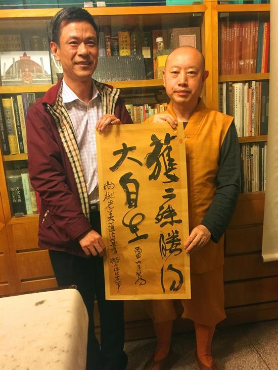 "品味布朗"与淳法大和尚渊源颇深.