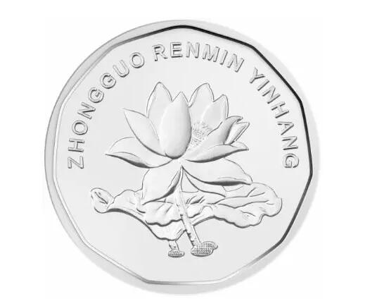 2019年版第五套人民币5角硬币图案(正面)2019年版第五套人民币1元纸币