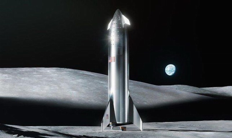 马斯克发布spacex星际飞船渲染图 登陆月球殖民火星