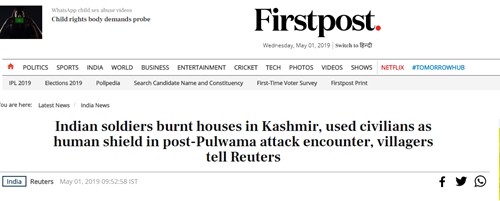 印度《第一邮报》报道截图