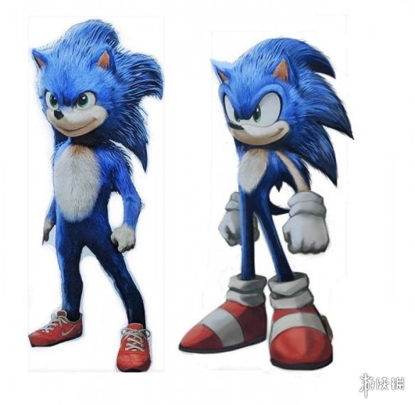 因不满真人电影造型 网友自行设计了索尼克的3d形象