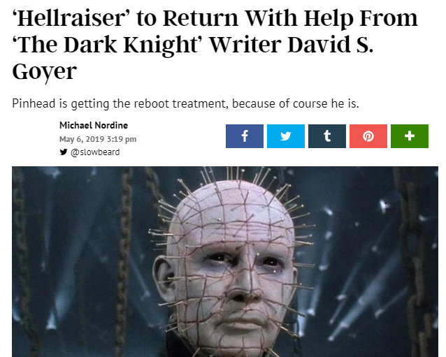 噩梦钉子头将回归史诗级恐怖片猛鬼追魂确定重启