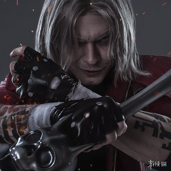 俄国小哥cos《鬼泣5》兔女郎但丁 胸肌 紧身衣辣眼睛