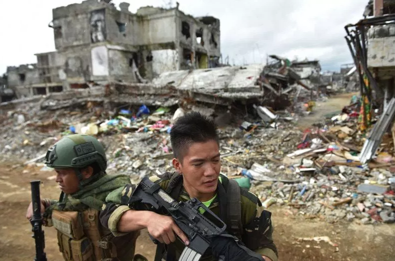 菲律宾正在围剿“IS”的特种兵 图源：社交媒体