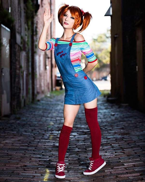 小姐姐cos《最终幻想10》rikku 娇俏可爱尽显种族优势