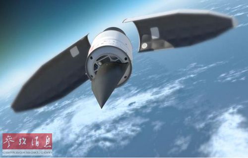 美国国防部研发的高超音速飞行器HTV-2构想图