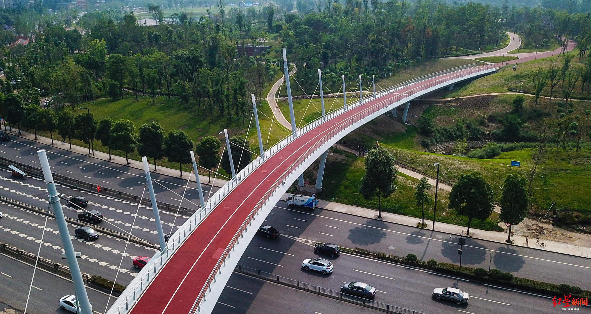 快来打卡成都这些超美绿道桥亮相了