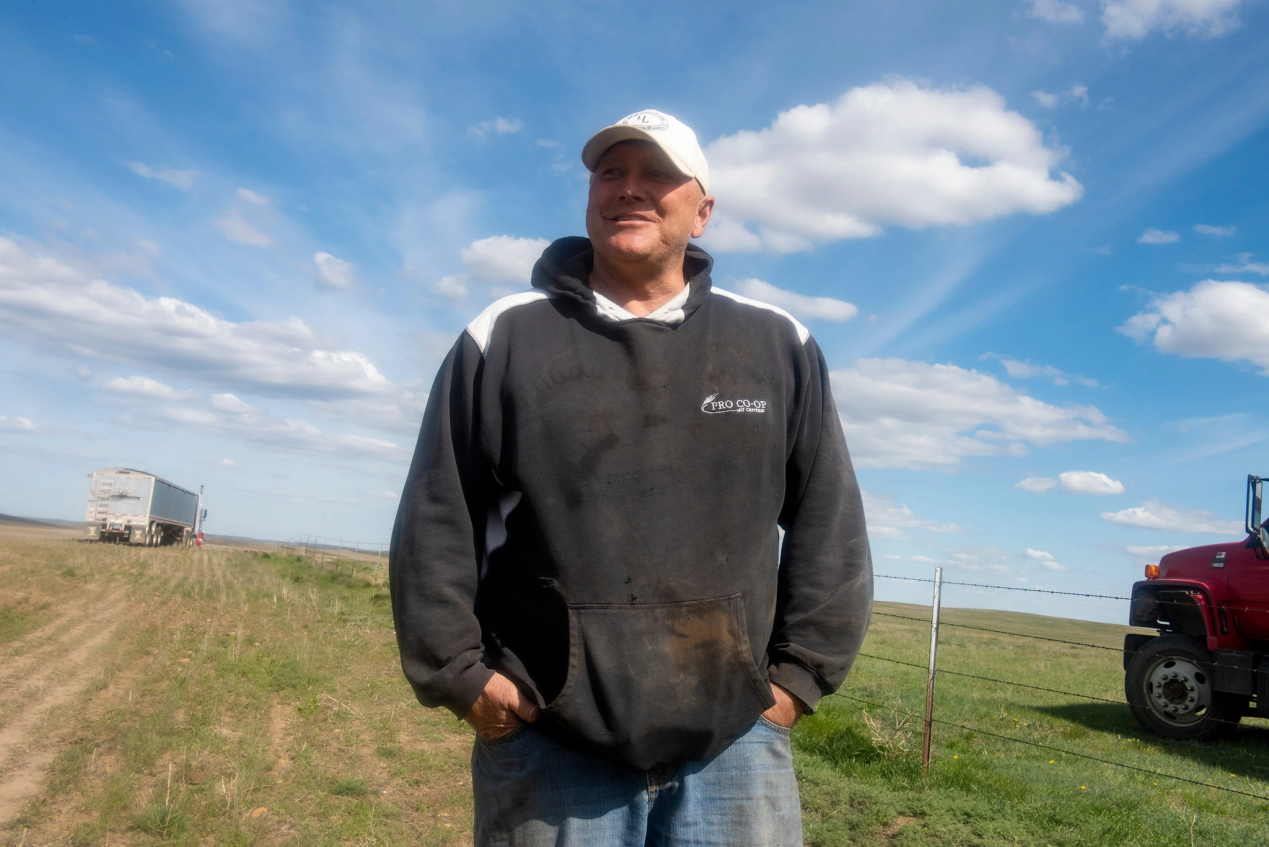 美国农民凯文·尼尔森照片,图源:《纽约时报》