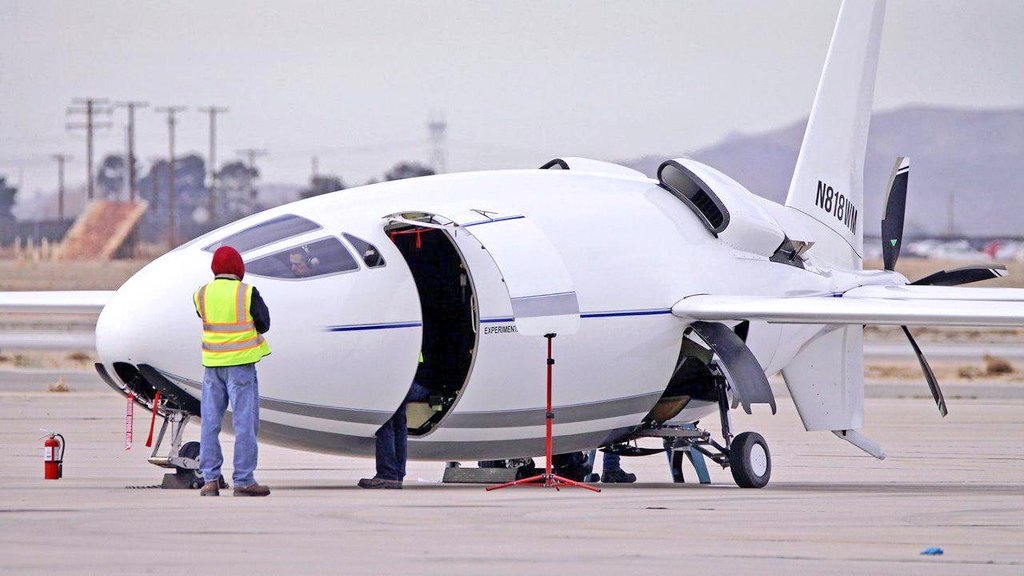 子弹形飞机亮相设计用途神秘或将试飞