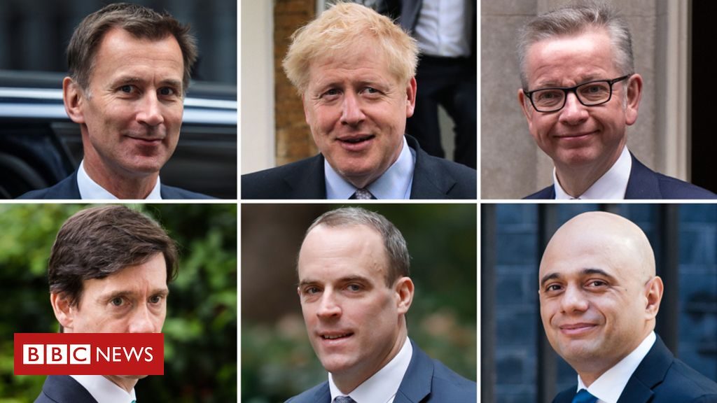 目前保守党的6名候选人（图源：BBC）