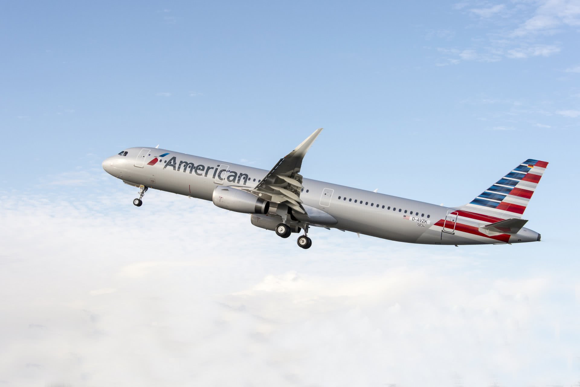 美国航空空客A321型客机（图源：东方IC）