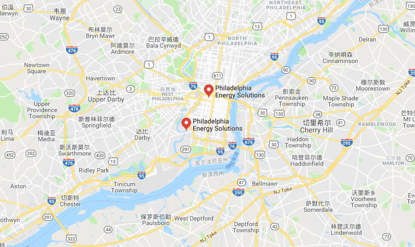 美国费城一炼油厂起火并爆炸现场出现巨大火球