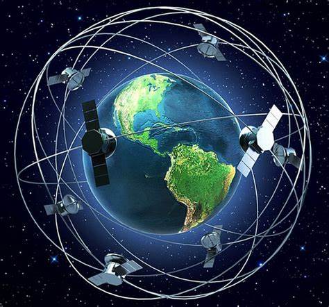 资料图片：美军GPS全球定位系统星座示意图。（图片来源于网络）