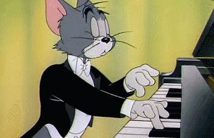 汤姆猫弹钢琴图片高清图片