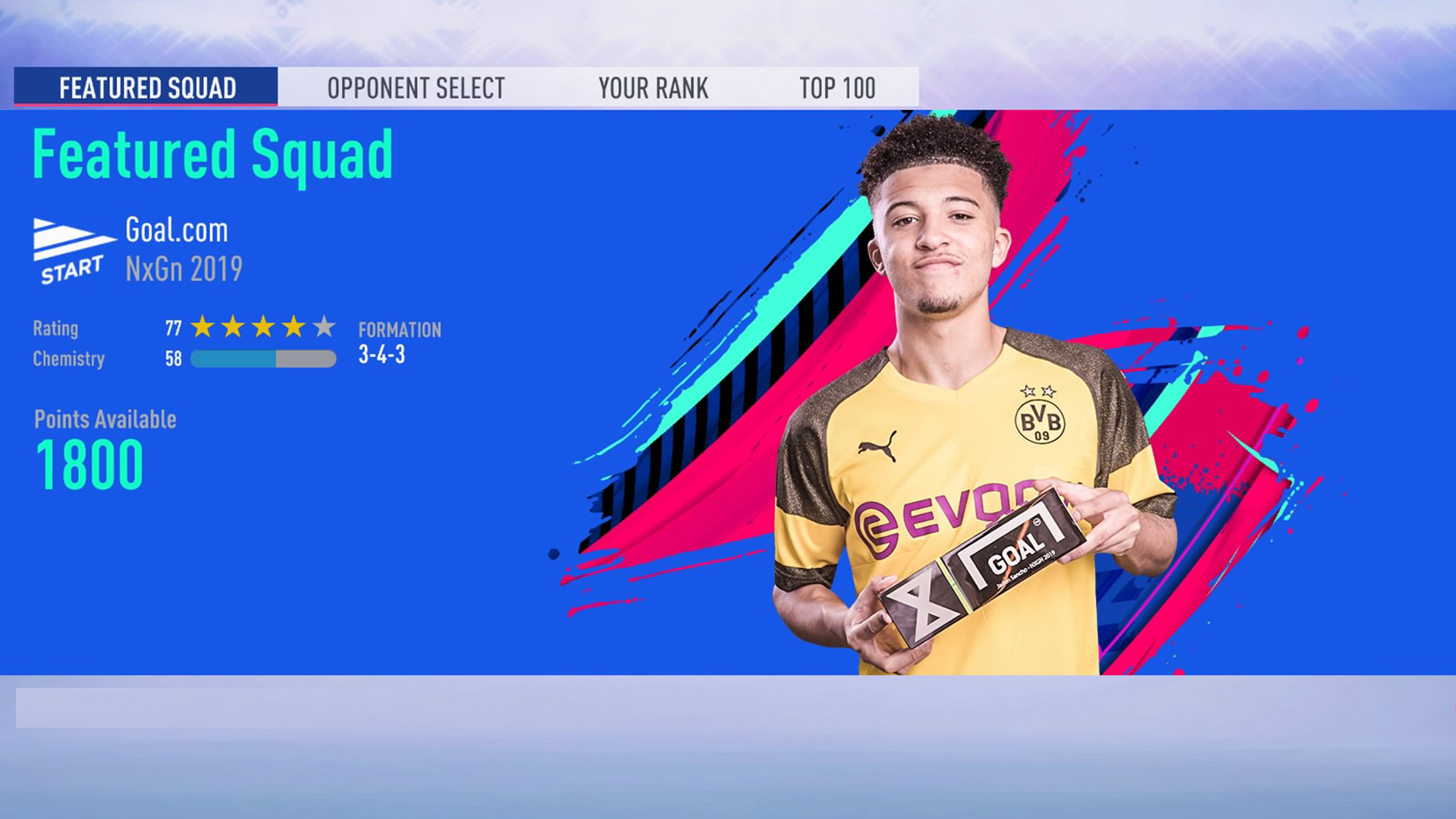 桑乔、福登和维尼修斯在FIFA19如何组成NxG