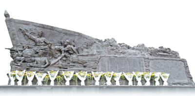 位于广西兴安县的福建籍湘江战役红军烈士纪念碑。　　本报记者 刘佳华摄