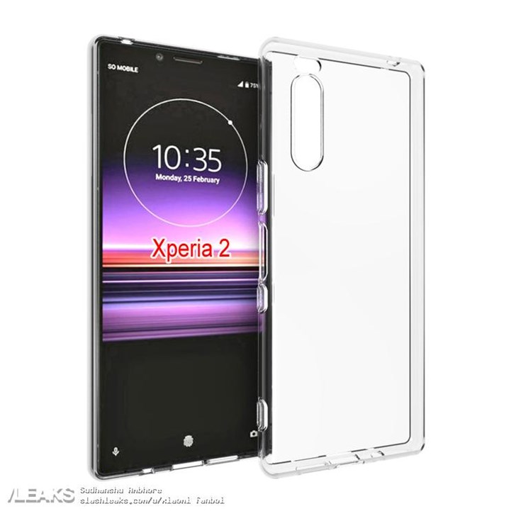 索尼Xperia 2保护壳曝光:后摄位于左上角,与之前相符
