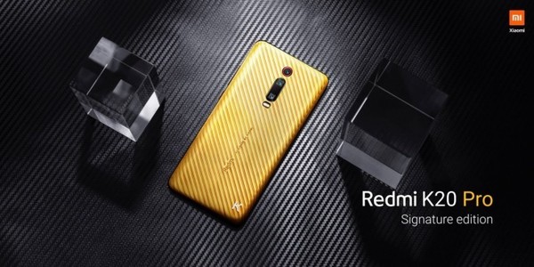 Redmi K20 Pro在印度推出纯金签名版 钻石K限量20台