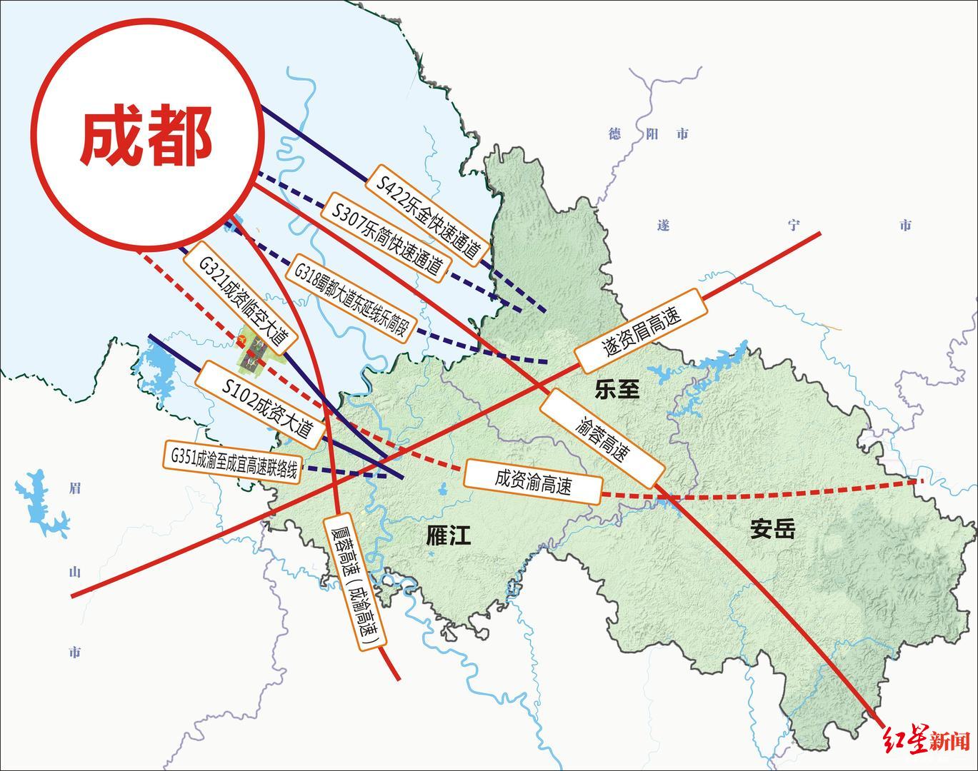 成都资阳无缝对接,成资大道资阳改造段明年通车