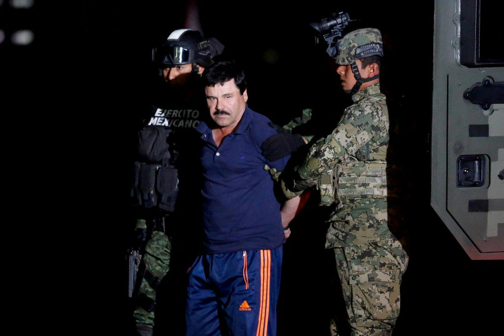 墨西哥大毒枭古兹曼被判终身监禁。（图源：路透社）
