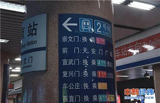  北京地铁站。中新经纬 摄