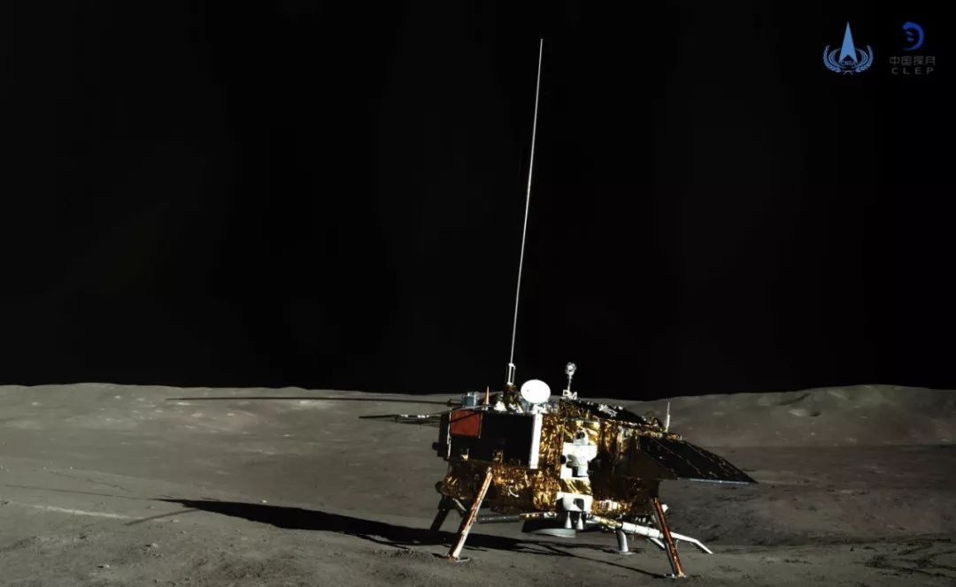图为嫦娥四号着陆器彩色全景图。新华社发（国家航天局供图）