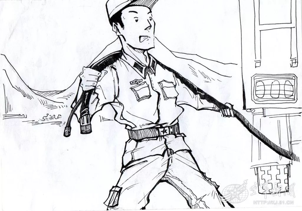 【摩托行军】车辆编队完毕开始摩托行军,小黄担负调整哨.