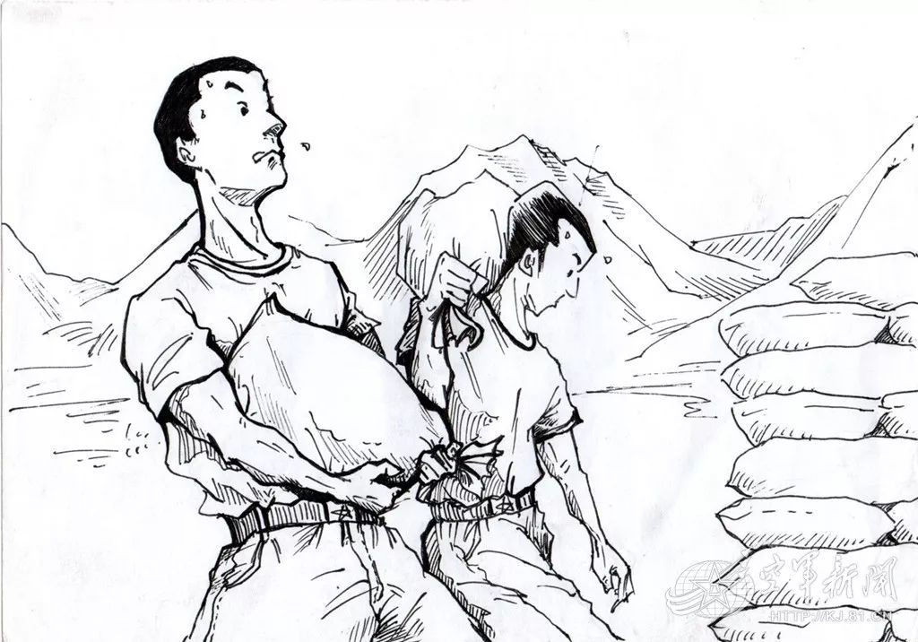 在这个列兵眼中戈壁滩为什么是蓝色的