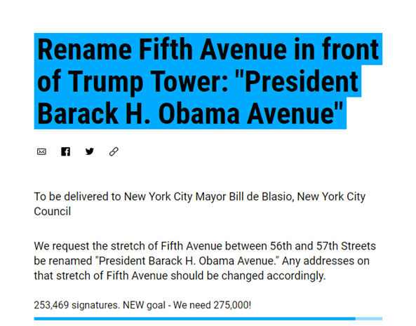 (请愿网站截图)