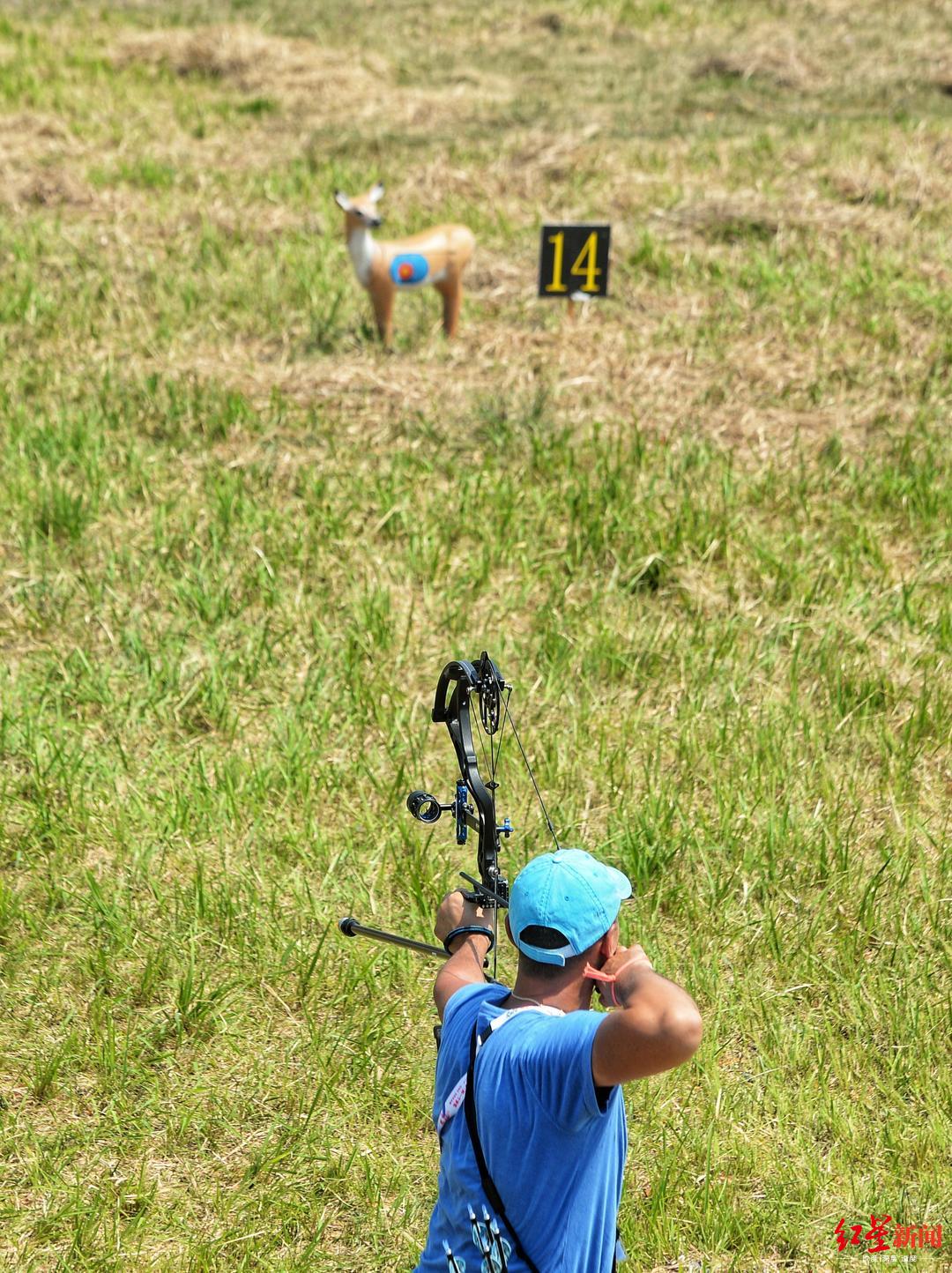 靶子是野猪等动物模型,像在林间打猎,这种射箭比赛你见过吗?