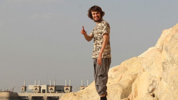 杰克·莱茨在叙利亚。（图自社交媒体）