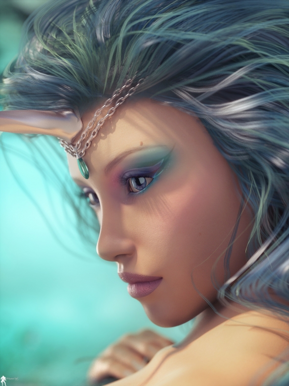 魔幻风美女人物原画赏 法国画师完美展示盔甲清凉属性高