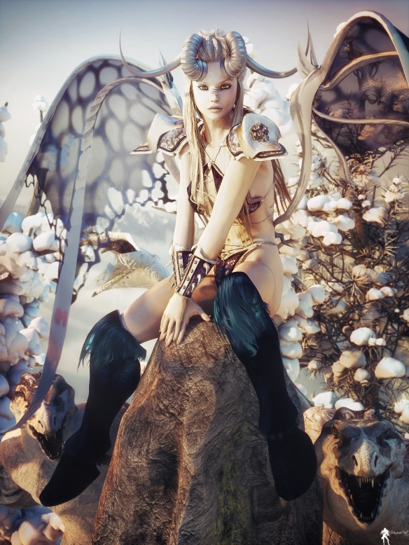 魔幻风美女人物原画赏 法国画师完美展示盔甲清凉属性高