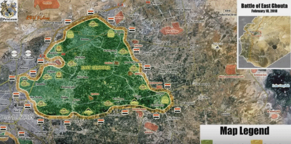 　伊德利卜战役走向，和东古塔战役，阿勒颇战役和代尔祖尔战役类似 图源：社交媒体