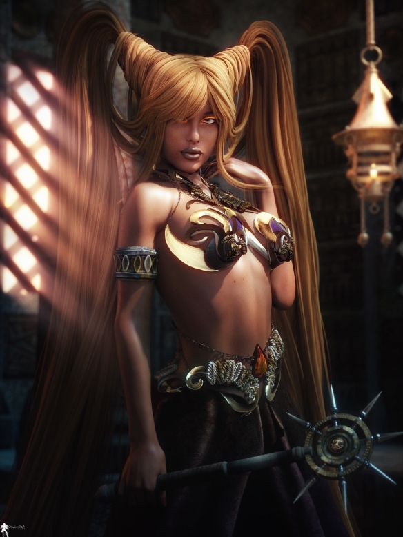 魔幻风美女人物原画第二弹 清凉装备展示小姐姐火辣身材