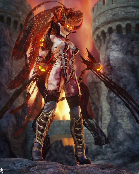 魔幻风美女人物原画法国画师lamuserieantoine作品第三弹