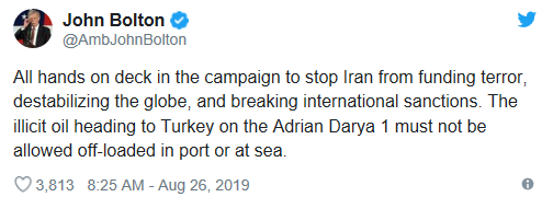  博尔顿推文截图