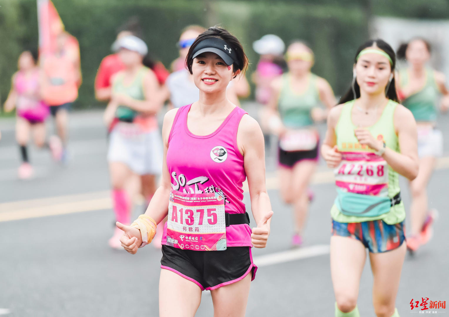 2019成都女子半马热辣开跑,5000美女为赛事名城添靓色|半马|马拉松