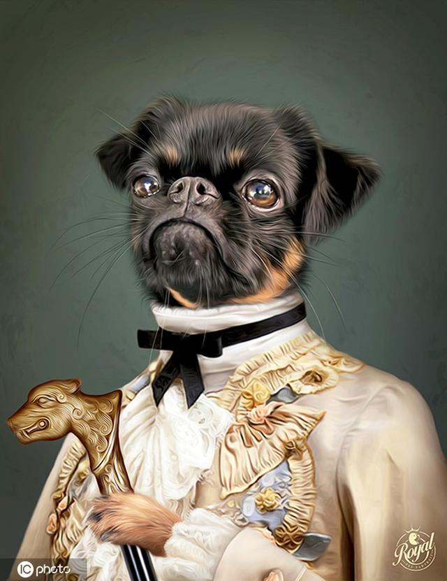 当动物邂逅文艺复兴绘画 穿越时空满眼复古风