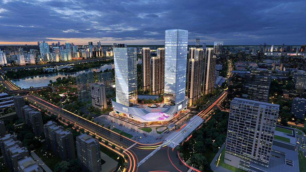 看看武汉万科金域国际综合体工地就知道