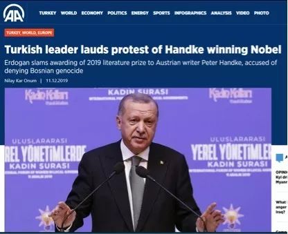 截图为土耳其媒体对此事的报道