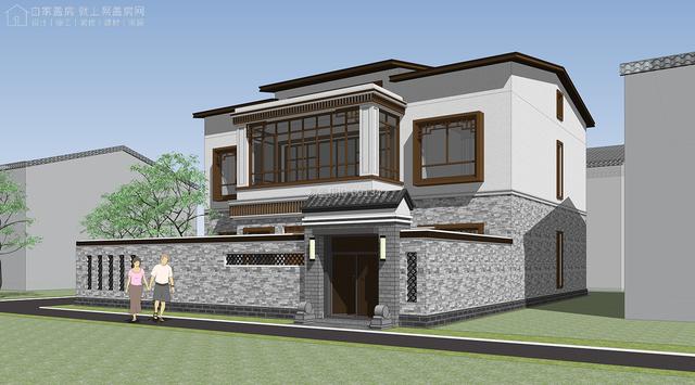 易盖房的两层新中式别墅项目你觉得号好吗