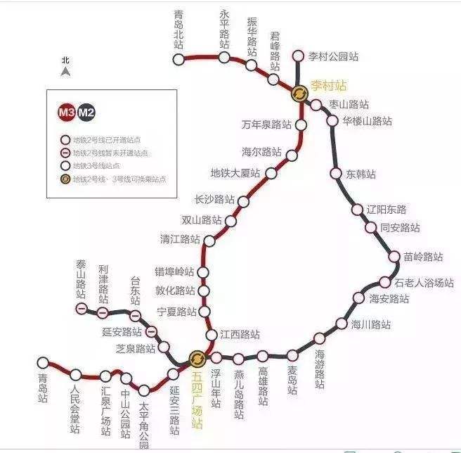 青岛地铁2号线西段将于12月16日上午11时通车.